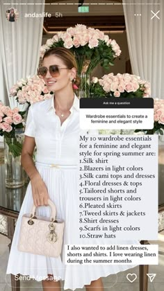 Anna Bey Outfit Summer, Anna Bey Cheat Sheet, Posh Outfits Classy, Feminine Spring Outfits, Feminine Style Casual, Ace Design, Anna Bey, Elegant Summer Outfits