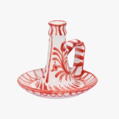 Casa Coral Candlestick Dinner Party, Sale Items, Coral, Candle Holders, Candles, Hand Painted, Canning, Christmas, Pattern