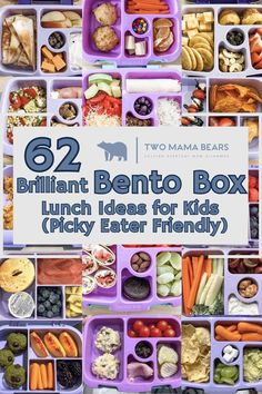 two mama bears'brilliant bento box lunch ideas for kids picky eater friendly