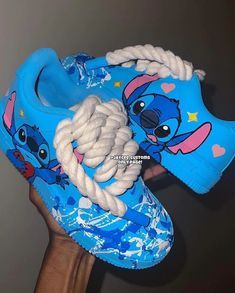 Step into a playful world with these Cartoon Animal Blue Custom Air Force 1 shoes. Featuring a unique design that will make you stand out, these sneakers are perfect for those who like to add a touch of fun to their style. Express your unique personality with every step! Exactly as shown in the pictures. 📷 Brand New & Authentic. 💯 Hand Painted with attention to detail. 👨‍🎨 Waterproof and Flexible. ❤️ Unisex model. Please refer to the Size Chart. 👟👫 Free Worldwide Shipping. ✈️🌍 Blue Custom Air Force 1, Air Force 1 Shoes, Pretty Sneakers, Custom Air Force 1, Swag Shoes, Papua New Guinea, Haiti, Cartoon Animals, Air Force 1