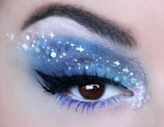 eyeshadow Cinderella Makeup, Makeup Silver, Funky Makeup, Galaxy Makeup, Synchronized Swimming, Disney Makeup, Makeup Challenges