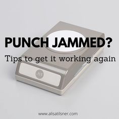 a weight scale with the words punch jammed? tips to get it working again