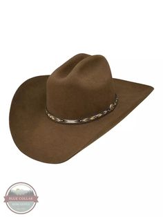 WHITMORE 4X FELT HAT IN OAK BROWN Burnt Hats, Felt Cowboy Hats, Felt Hats, Western Hat, Sweat Band, Chocolate Leather, Felt Wool, Cowboy Art, Book Clothes