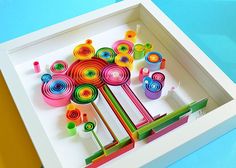 an open box with several colorful objects in it