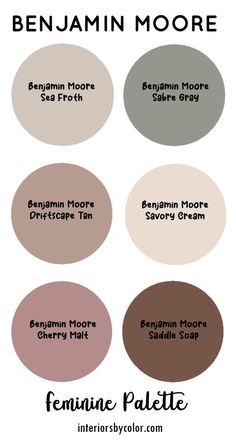 different shades of paint for the bedroom and living room, with text overlaying them