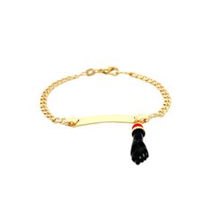 This 14k Gold filled kids bracelet is made of 3mm Cuban Curb Link chain with a Black Figa Hand Charm. It is 6 inches long and comes in a beautiful gift box. This is a great gift for any occasion. Length: 6 inch Kids ( 5 to 7 years old ) Contact us for a customized size Stone: Crystal Finish: 14k Gold Filled Lead and Nickel Free Safe to any skin type Water resistant Kids Bracelet, Kids Bracelets, Baby Bracelet, Spiritual Protection, 5 To 7, Charm It, Stone Crystal, Beautiful Gift Boxes, Curb Chain