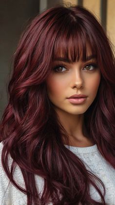 💫💖 Glamorous Hair Color For Dark Skin fall hair colors skin brown | Quick Excellence Black Cherry Hair Color With Bangs, Hair Color Ideas For Neutral Skin Tone, Red Hair To Brown, Dr Pepper Hair Color, Top Hair Colors For 2024, Deep Burgundy Hair Color Chocolate Cherry Dark Brown, Cherry Red Hair With Bangs, Hair Color Ideas With Red, Dark Brown Reddish Hair