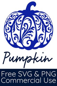 the logo for pumpkin svg and png commercial use