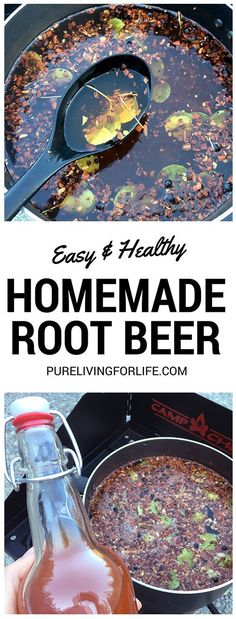 homemade root beer recipe with text overlay