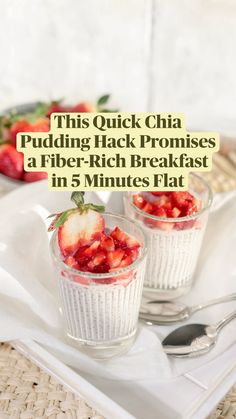 this quick chia pudding hack promotes a fiber - rich breakfast in 5 minutes flat