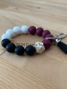 Silicone Bead Keychain Bracelet Diy, Silicone Bracelet Keychain, Silicone Bead Keychain Kit, Silicone Keychain Bracelet, Silicone Bead Wristlet 15mm