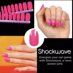 Color Street Shockwave Neon Pink Buy 5 Or More Packs Of Color Street Nail Strips And Get Them For $5 Each. Just Add Them To A Bundle And Send Me An Offer. Color Street Shockwave, Color Street Pink, Lavender Nail Polish, Summer Nails Neon, Street Makeup, Polish Christmas, Gold Nail Polish, Hot Pink Nails, Dry Nail Polish