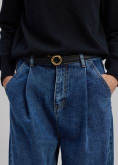 Monika Belt - Black Black Belt Aesthetic, Masculine Girl, Style Roots, Navy Belt, Jeans With Belt, 2024 Wardrobe, Tie Neck Shirt, Fall 23, Wardrobe Wishlist