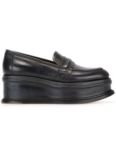 Maison Margiela 플랫폼 로퍼 Black Platform Shoes, Black Leather Loafers, Slip On Loafers, Platform Loafers, Black Platform, Shoes Loafers, Platform Shoes, Leather Loafers, Loafers Men