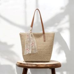 Boho Shoulder Bag, Tote Woven Straw Bag, Large Summer Bag, Everyday Tote Bag, Bohemian Beach Bag, Birthday Gifts, Unique Gift for Her * Woven Straw Construction: Crafted from intricately woven straw, the bag exudes a natural, summery aesthetic. * Brown PU Leather Handles: The double shoulder straps, accented with brown leather, provide a comfortable and stylish carrying experience. * Spacious Interior: The large design and generous dimensions offer ample room for your belongings. * Versatile Des Bohemian Rectangular Straw Bag For Daily Use, Bohemian Style Rectangular Straw Bag For Daily Use, Bohemian Satchel With Large Capacity For Vacation, Bohemian Satchel For Vacation With Large Capacity, Bohemian Large Capacity Satchel For Vacation, Cream Shoulder Satchel For Beach, Cream Shoulder Satchel For The Beach, Beige Gift Bag For Summer, Summer Cream Rectangular Bag