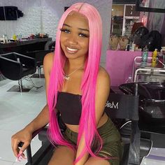 Pink Hair Extensions, Baby Pink Hair, Pink Lace Front, Ombre Pink, I Know You Know, Pink Wig, Lace Front Human Hair Wigs, Best Wigs, Straight Lace Front Wigs