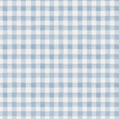 a blue and white gingham checkered fabric