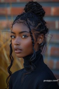 Cornrow Braids Hairstyles: Trending Styles & Tips - Puqqu Cornrow Braid Designs, Long Braid For Black Women, Black Woman With Braids, Cornrow Braids Hairstyles, Braids Designs, Hairstyles Trending, Unique Braids, Cornrow Braids, Messy Braids