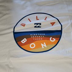 Billabong T Shirt Billabong Stickers Logos, Billabong Shirts, Retro Logos, Surfing Waves, Tshirt Design, Billabong, Shirt Color, Colorful Shirts, Surfing