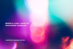 blurry photograph of bokeh and light leaks in photoshop overlays