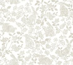 sample botanical bunnies beige peel and stick wallpaper by york wallcoverings 1 Field Of Wildflowers, York Wallpaper, Commercial Wallpaper, Beige Wallpaper, York Wallcoverings, Peel And Stick Vinyl, Peel Stick Wallpaper, Amazing Animals, Grey Wallpaper