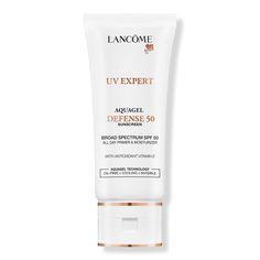 UV Expert Defense SPF 50+ Primer & Moisturizer - Lancôme | Ulta Beauty Tinted Primer, Whats In My Makeup Bag, Armani Fragrance, In My Makeup Bag, My Makeup Bag, Lightweight Moisturizer, Makeup Girl, Skin Care Product, How To Apply Foundation