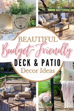 beautiful budget - friendly patio and patio decor ideas