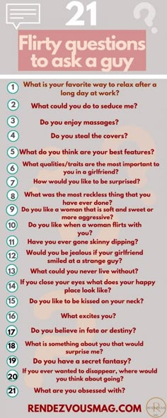 Flirty Questions To Ask, Boyfriend Questions, Questions To Ask A Guy, Questions To Get To Know Someone, Flirty Questions, Intimate Questions, Deep Questions To Ask, 21 Questions, Romantic Questions