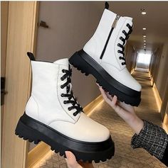 White And Black Boots, Leather Ankle Boots Women, Goth Shorts, Fur Boots Women, Basic Boots, Ankle Boots Women, Ankle Socks Women, Winter Shoes For Women, Work Place