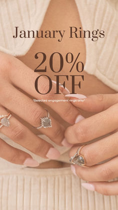 Introducing our Ring of The Month: January Collection ✨

For a LIMITED time, enjoy 20% OFF on SELECTED ready-to-ship engagement rings, both online and in-store! 💍

Don't wait - this exclusive offer ends soon! 😍