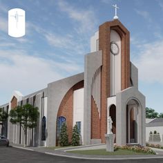 Modern Church Architecture, Modern Church Design, Church Exterior, House Outer Design