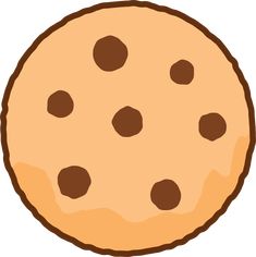 a cookie with chocolate chips on it