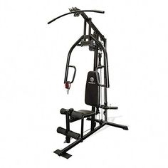 the body - solid home gym system is shown in black