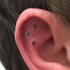 Triple Ear Piercing, Smink Inspiration, Dope Jewelry, Body Piercings