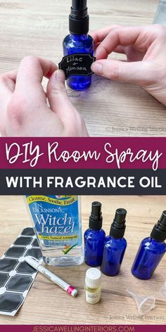 diy room spray with fragrance oil and essential oils