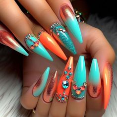 Extra Birthday Nails, Birthday Nails Ideas, Nails Latina, Bad And Boujee Nails, Boujee Nails, Wife Nails, Latina Nails, Classy Baddie Nails, Classy Baddie