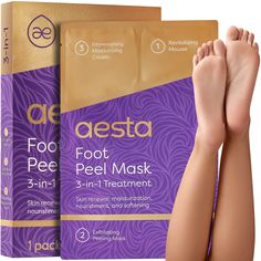 PRICES MAY VARY. COMPREHENSIVE FEET CARE. It’s more than a peeling foot mask: we’ve lovingly put together a set of 3 components (cleansing, exfoliation, moisturization) for you to do your foot peel sessions the right way and to have smooth and soft feet in just 6 to 11 days. PRECIOUS GIFTS OF NATURE. This foot mask set is fully plant-based and vegan. Active ingredients like hamamelis, lavender oil, and aloe vera make it a gentle foot mask: peel your feet in a cherishing way by preparing them bef Foot Mask Peel, Foot Peel Mask, Peeling Mask, Foot Mask, Cleanse Your Body, Detox Your Body, Diy Beauty Hacks, Moisturizing Cream, Foot Care