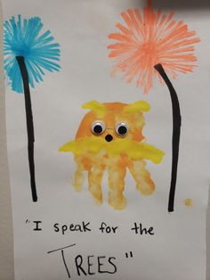 a paper bag with an image of a dog and two firecrackers on it