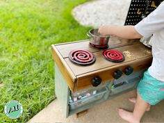 Complete Your DIY Mud Kitchen with Our Kids Kitchen Stove Top Burners and Control Knob Kit! Pack of 2. Ignite your child's imagination with our 3D-printed stove top burners and control knobs, available in durable PETG plastic for outdoor use or matte PLA for indoor fun. Perfect for adding a touch of realism to your store bought, or home-made, mud kitchen... or create an indoor play kitchen on any surface.  These accessories are designed to inspire endless cooking adventures. Easy Installation Screws included.  Knobs come with an internal sleeve for smooth turning. Set  of 2 Burners and 2 Knobs Choose from 3 sizes. Two(2) Burners: Available in 4-inch, 4.75-inch, or 5.5-inch diameters. Two (2) Control Knobs: Each knob measures 2 inches in diameter. For larger sets check out our other listing Diy Toy Stove Burners, Diy Play Kitchen Accessories, Kitchen Burner, Kitchen Stove Top, Stove Top Burners, Diy Mud Kitchen, Diy Kids Kitchen, Play Kitchen Accessories, Adventure Print