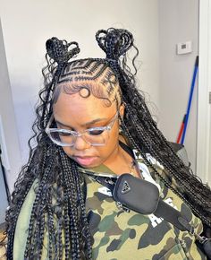 pretty & unique braids. follow for more content. Bohemian Fulani Braids, Braids With Designs, Braids Designs, Braiding Patterns, Mommy Hairstyles, Hair Braid Designs, Unique Braids, Feed In Braids Hairstyles, Blow Dry Hair