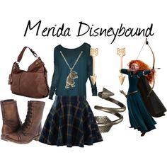 there is a woman dressed up as merida from brave