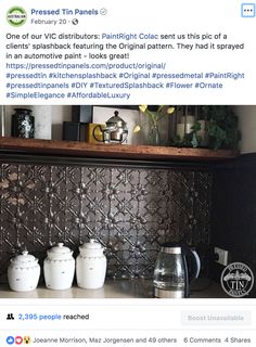 an image of a shelf with teapots on it and some jars next to it