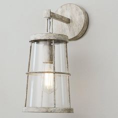 a light that is on the side of a wall