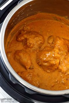 an image of chicken curry in the slow cooker