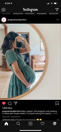 a woman taking a selfie in front of a mirror with the caption instagram