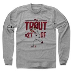 Mike Trout Position R Fall Months, John Brown, Buster Posey, College Football, To Play, Long Sleeve T Shirt, Long Sleeve Tshirt Men, Long Sleeve Tshirt, Graphic Sweatshirt