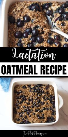 text that says Lactation Oatmeal Recipe above and below are images of oatmeal Lactation Recipes Easy, Boost Milk Supply Breastfeeding, Lactation Oatmeal, Breastfeeding Snacks, Lactation Smoothie, Healthy Oatmeal Recipes, Breakfast Oatmeal Recipes, Breastfeeding Foods, Protein Packed Snacks