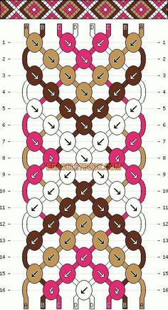 a cross stitch pattern with donuts on it and the numbers 1 - 5 in each row