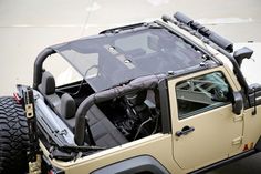 an off - road vehicle with its hood open