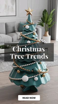 a christmas tree with pearls on it and the words, christmas tree friends read now